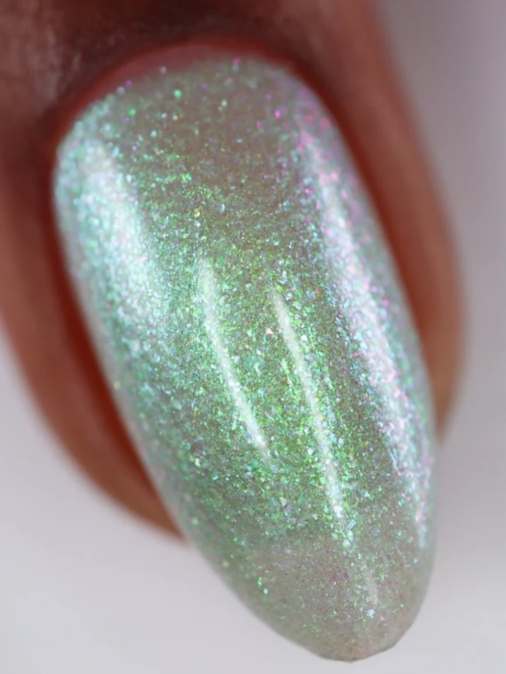 Cracked Polish Limited Edition PPU Shade “Mutk Murk” Shimmery Green Nail Polish - Picture 8 of 9